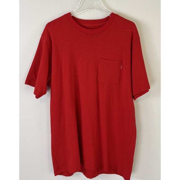 Supreme Other - SUPREME POCKET T SHIRT/SHORT SLEEVE/BOX LOGO MENS SIZE L/HEATHER RED/RN 101837